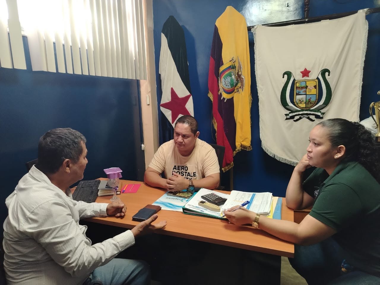 Visita técnica en el GAD Parroquial Roberto Astudillo